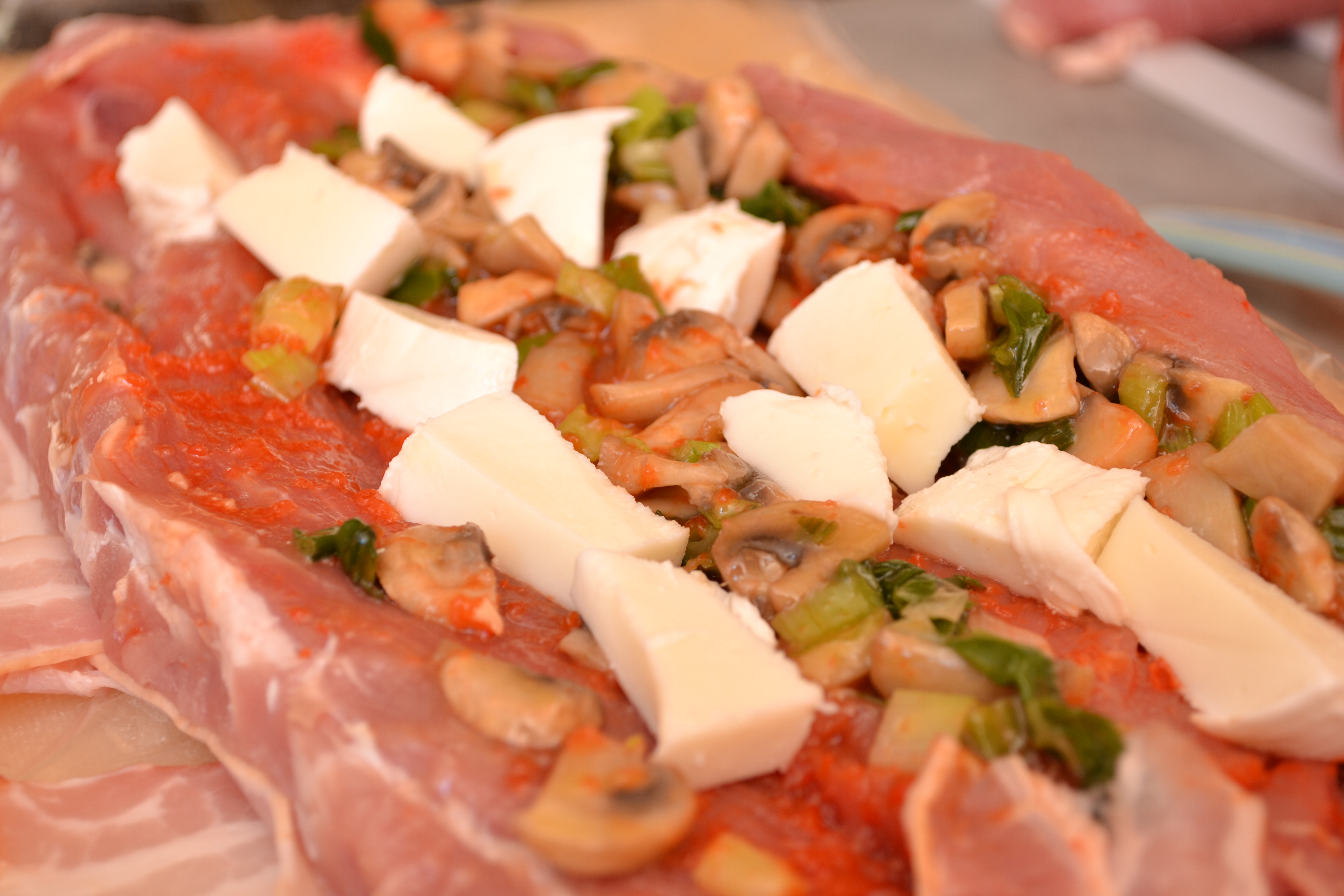 Champignon-Mozzarella Füllung