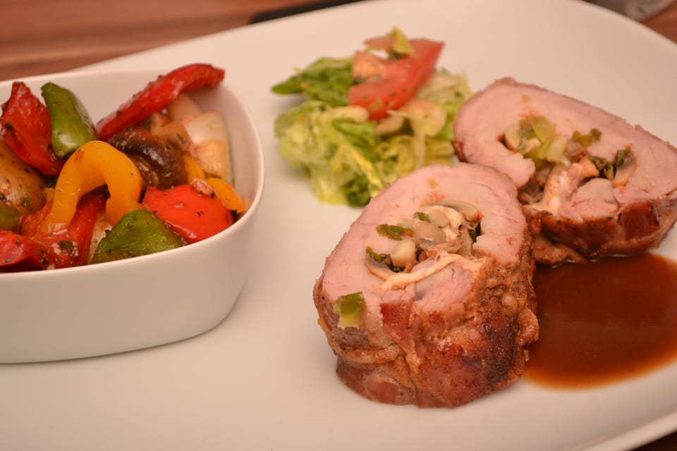 Schweinefilet mit Champignon-Mozzarella-Füllung